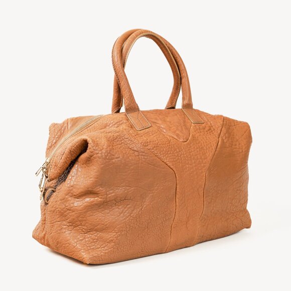 Yves Saint Laurent Easy Tan-Pebbled-Leather Handbag - Picture 2 of 14